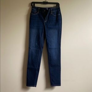 #Shop New Classic Crafted St. John's Bay Skinny Denim Jean Dark Blue Wash